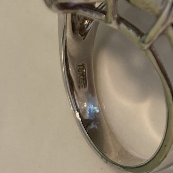 ABSTRACT FAUX CITRINE, RUBY, PERIDOT & AMETHYST CRYSTAL RING - Picture 8 of 8